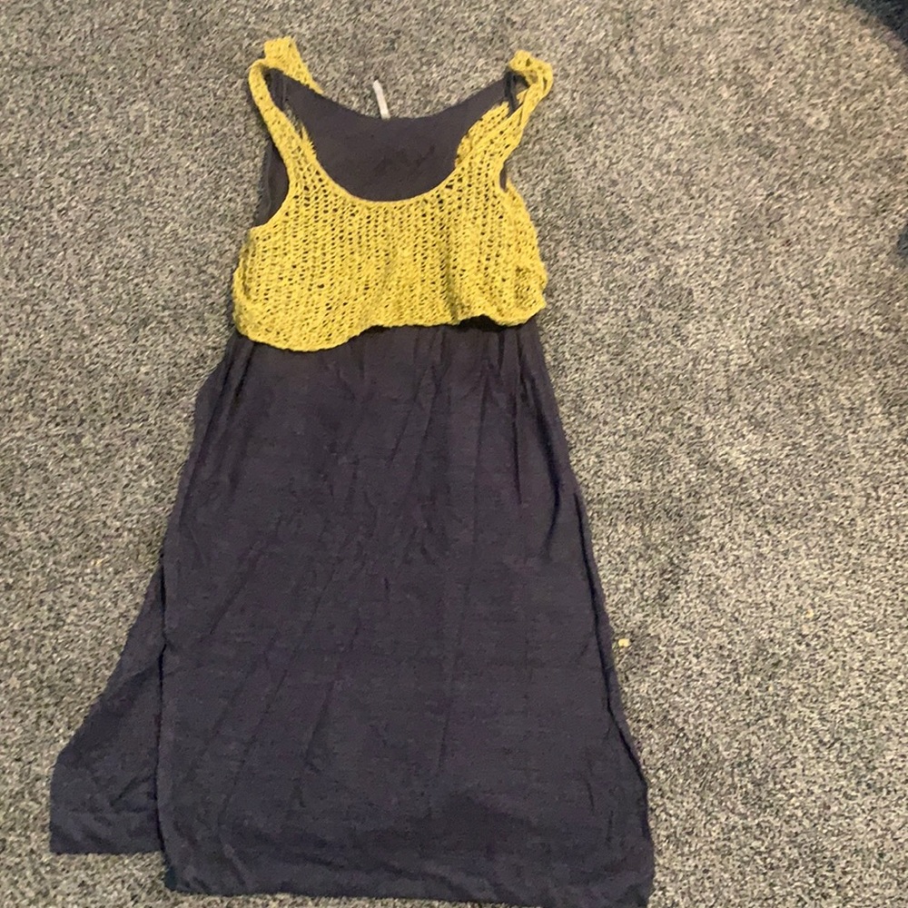 Free people knit long tank size small